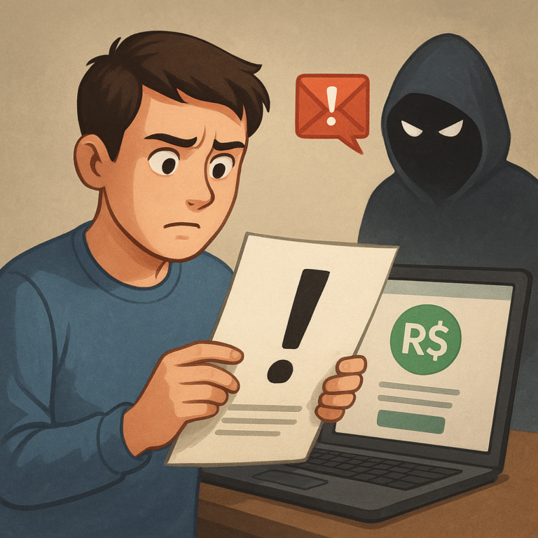 Como identificar golpes de Robux grátis no Roblox antes de cair em armadilhas